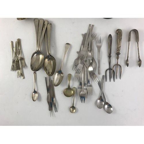 350 - METALWARE ETC INC CUTLERY, CROWN, BRASS ATTACHMENT ETC