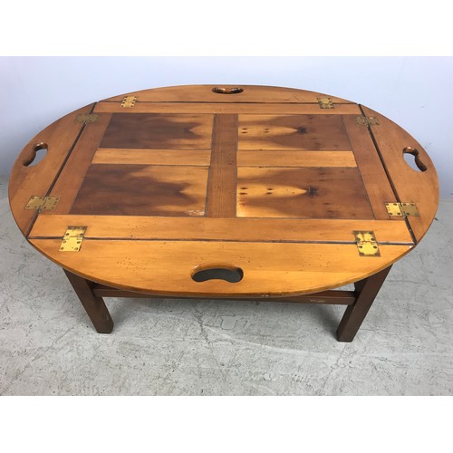 587 - BUTLERS TRAY TABLE ON STAND