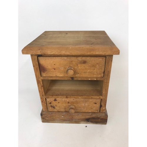 488 - SMALL MINIATURE CABINET, WITH TWO DRAWERS, APPROX 22 CM X 26 CM