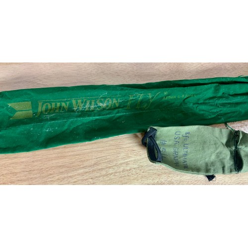 362 - 8 ft GRAPHITE FLY FISHING ROD AND A JOHN WILSON ‘AFTMA’ CARBON FLY FISHING ROD