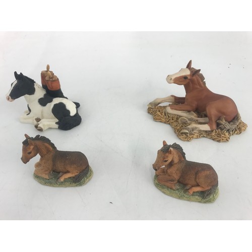 186 - 7 BORDER FINE ARTS MODELS OF HORSES & PONIES TALLEST 10CM