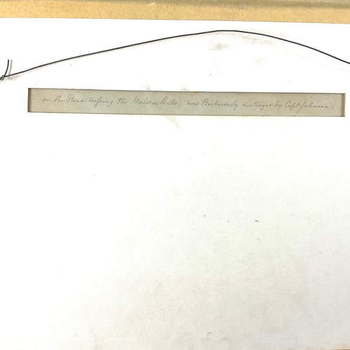 17 - 19TH CENTURY ENGLISH SCHOOL, MALVERN HILLS, PENCIL SKETCH, TITLED VERSO, 18.5CM X 31CM, FRAMED