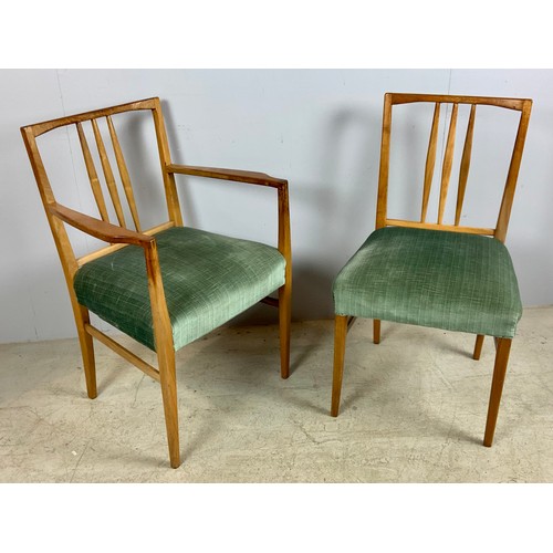 687 - SET OF 10 (8 PLUS 2 CARVERS) GORDON RUSSELL DINING CHAIRS