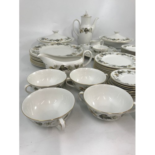 245 - ROYAL DOULTON LARCHMENT PART DINNER SERVICE