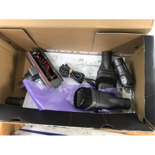 446 - TWO HAND HELD DYSON VACUUM CLEANERS