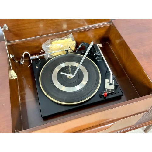 608 - CABINET GRAMOPHONE WITH GARRARD 2025 TC RECORD DECK