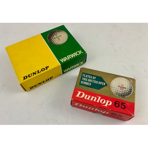 262 - COMPLETE BOX OF ‘1965 BRITISH OPEN WINNER’ DUNLOP 65 VINTAGE GOLD BALLS, STILL IN THE ORIGINAL WRAPP... 