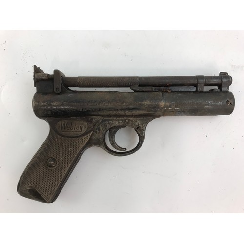 194 - WEBLEY & SCOTT SENlOR  AIR PISTOL
NOTE PURCHASER MUST BE 18 YEARS OR OLDER AND THE ITEM MUST BE COLL... 