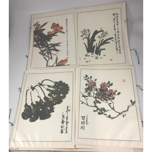 31 - TWO FOLIOS OF MODERN KOREAN PAINTINGS