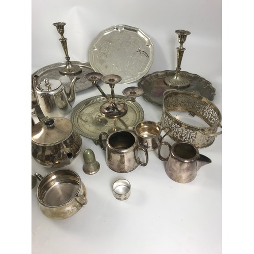 312 - LARGE QUANTITY OF MISC. SILVER PLATED WARE