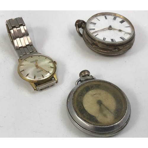 578 - GENTS VINTAGE MONTANE WRIST WATCH TOGETHER WITH 2 OPEN FACED POCKET WATCHES