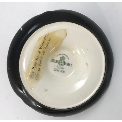 103 - RARE ROYAL WORCESTER KOOKABURRA ASHTRAY CW 226 CIRCA 1926