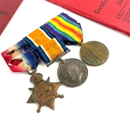 237 - WWI MEDALS, TRIO COMPRISING WAR MEDAL, VICTORY MEDAL AND 1914-15 STAR, 2188 SJT. F.O.REA L’POOL R. T... 