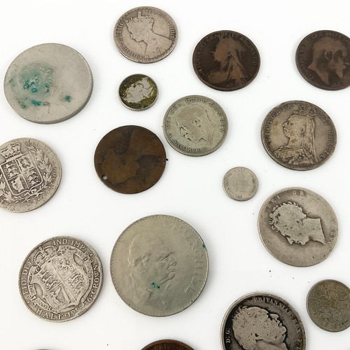 456 - MISC. COINS INC. ‘SILVER’ PRE DECIMAL AND COMMEMORATIVES ETC.