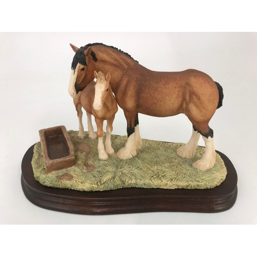 82 - BORDER FINE ARTS SPRING PASTURES MODEL ON  PLINTH