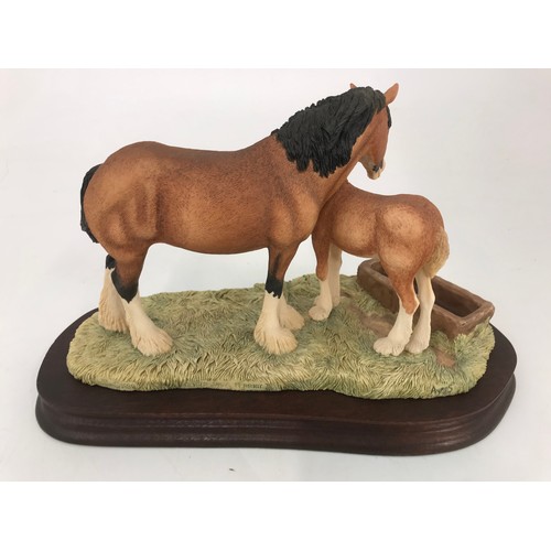 82 - BORDER FINE ARTS SPRING PASTURES MODEL ON  PLINTH