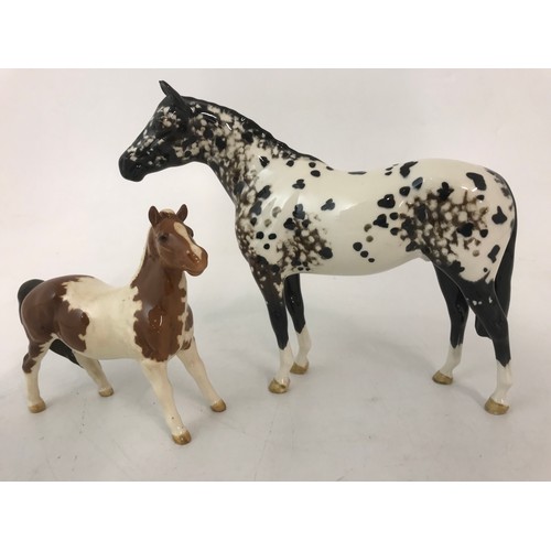 71 - BESWICK APPALOOSA & BESWICK SKEWBALD PONY