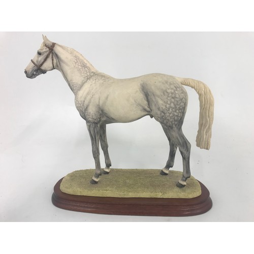 96 - BORDER FINE ARTS  THOROUGHBRED STALLION  MODEL NO B0241  31.5CM TALL