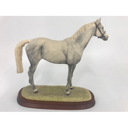 96 - BORDER FINE ARTS  THOROUGHBRED STALLION  MODEL NO B0241  31.5CM TALL