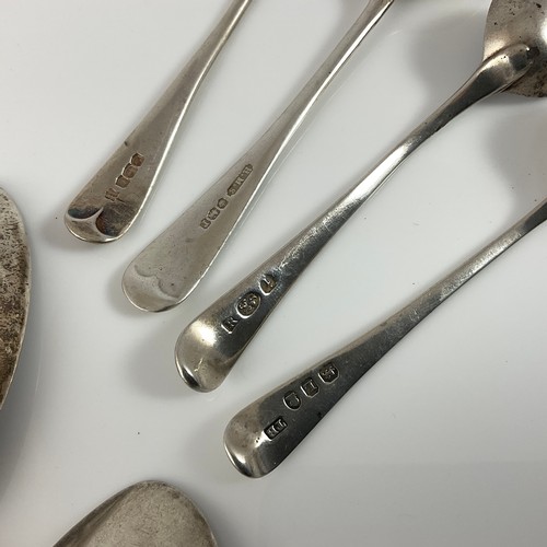 411 - AN ELIZABETH II SILVER SEAL TOP SPOON WITH PLANISHED BOWL, WILLIAM HENRY WARMINGTON TOGETHER WITH VI... 