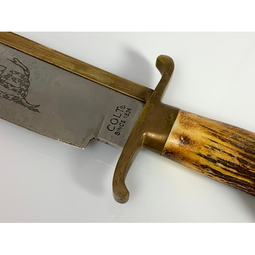 211 - BOWIE KNIFE MADE BY COLT IN THE 1990s TO COMMEMORATE 150TH ANNIVERSARY