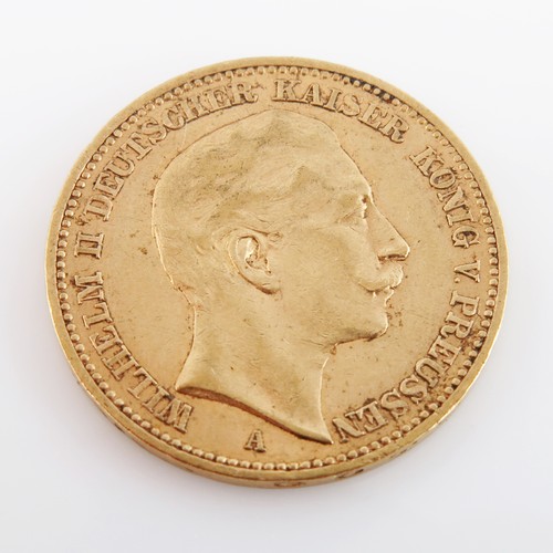 462 - 1893 WILHELM II DEUTSCHER KAISER KÖNIG V. PREUSSEN, PRUSSIAN GOLD COIN 1893