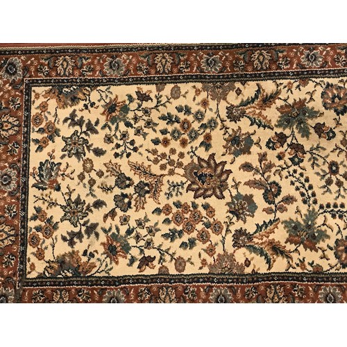 690 - RED GROUND RUNNER 237cm LONG