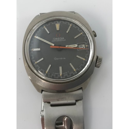 561 - LARGE QTY. MISC. MOSTLY FASHION WATCHES INC VINTAGE  OMEGA CRONOSTOP GENEVE WITH BLACK DIAL