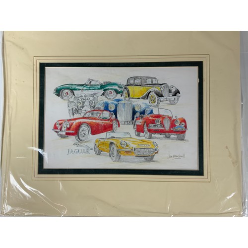 32 - 7 JON MARSHALL PRINTS OF CLASSIC CARS, INC MERCEDES BENZ, JAGUAR, BMW, BENTLEY, & ALFA ROMEO