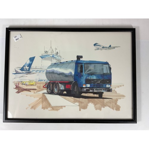 31 - VOLVO TRUCKS & LORRIES, 3 PRINTS PRODUCED FOR VOLVO OUTLETS