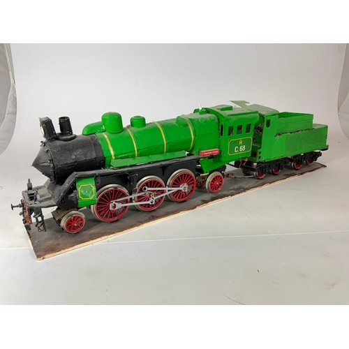 87 - 3 LARGE SCALE BALSA WOOD MODELS, LCC TRAM, APPROX. 14 INCH LONG, SAN FRANCISCO TRAM, APPROX. 15.5 IN... 