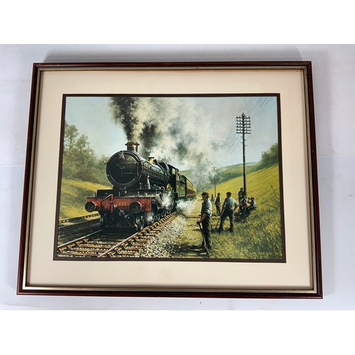 182 - RAILWAY INTEREST, PICTURES, BARRY G PRICE LIMITED EDITION PRINT, CAMBRIAN COAST EXPRESS’ AT CODSALL,... 