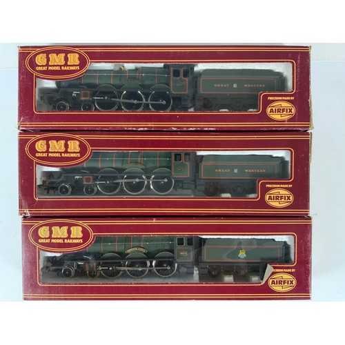 288 - GMR MODEL RAILWAYS 3 X BOXED GWR LOCOMOTIVES, PENDENNIS CASTLE, CAERPHILLY CASTLE & DRYSLLWYN CASTLE