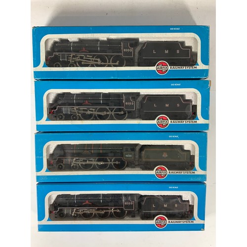 292 - 4 X AIRFIX ROYAL SCOT LOCOMOTIVES, X 2 ROYAL SCOTS FUSILIER,  X 2 ROYAL SCOT.  ALL BOXED