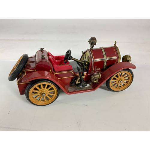 120 - SCHUCO OLDTIMER MODEL 1225 TINPLATE MODEL, MERCER TYP 35J 1913 U/B WITH PAPERWORK