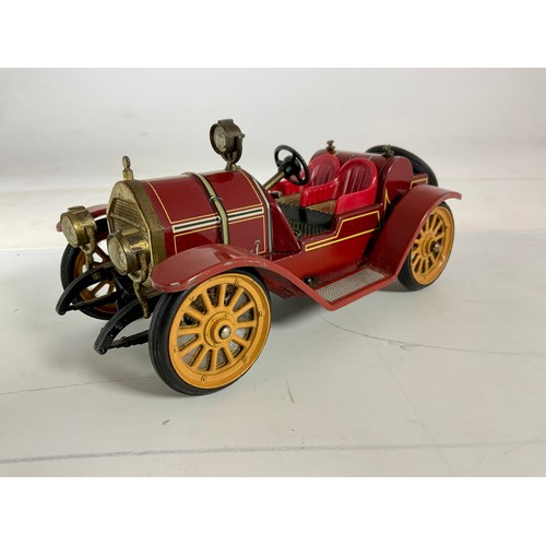 120 - SCHUCO OLDTIMER MODEL 1225 TINPLATE MODEL, MERCER TYP 35J 1913 U/B WITH PAPERWORK