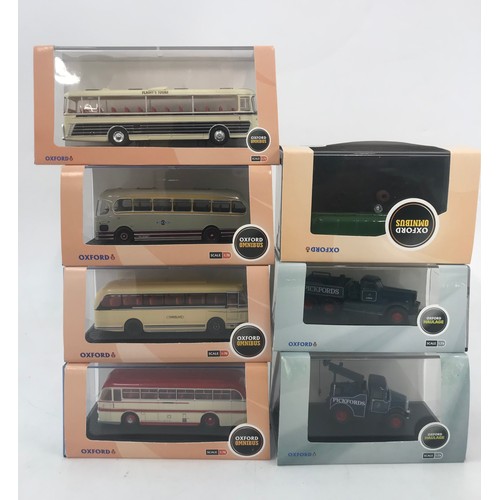 140 - OXFORD DIECAST, 6 1960’S / 70’S SERIES COACHES & BUSES PLUS OOC, 4 OXFORD HEAVY HAULAGE LORRIES, & 3... 