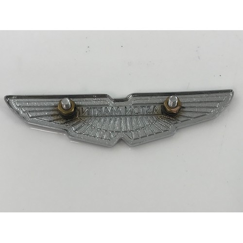 10 - AN ASTON MARTIN CAST CAR BADGE, 12 CM.,