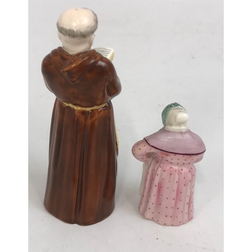 91 - 2 ROYAL WORCESTER CANDLE SNUFFERS WITH PUCE MARKS