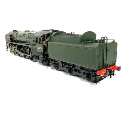 504 - GAUGE 1 LIVE STEAM LOCOMOTIVE A PETER SPOERER MODEL ENGINEER, A RADIO CONTROLLED G1M BRITANNIA CLASS... 