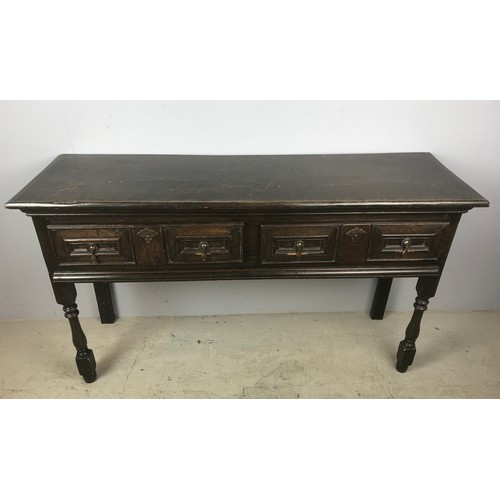 643 - 2 DRAWER OAK DRESSER BASE 137cm LONG