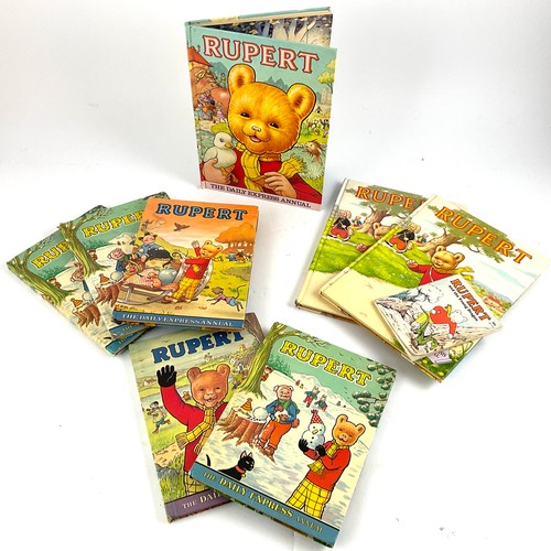 63 - RUPERT ANNUALS, 8 EDITIONS & SMALL BOOK