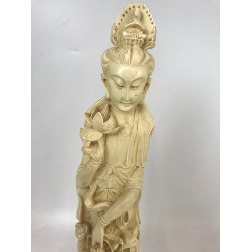 279 - LARGE CHINESE RESIN FIGURE 65cm TALL