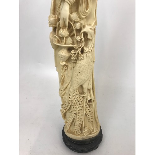 279 - LARGE CHINESE RESIN FIGURE 65cm TALL