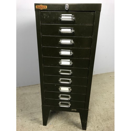 410 - A SET OF MURDINS METAL FILING DRAWERS