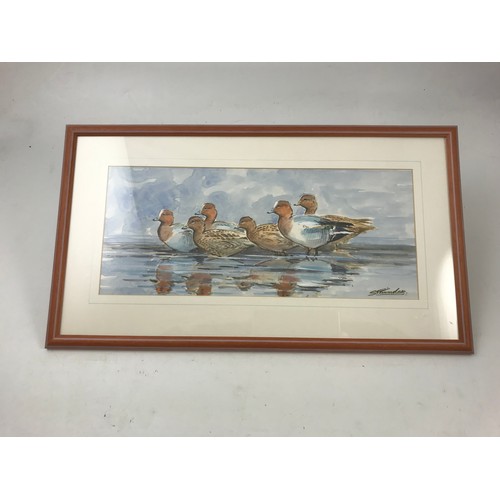 32 - WATERCOLOUR OF A DUCK BY SIMON TRINDER