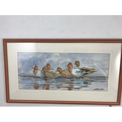 32 - WATERCOLOUR OF A DUCK BY SIMON TRINDER