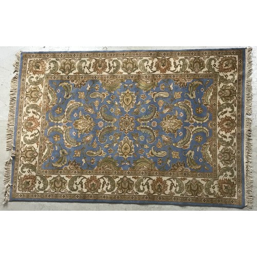 693 - BLUE GROUND INDIAN RUG