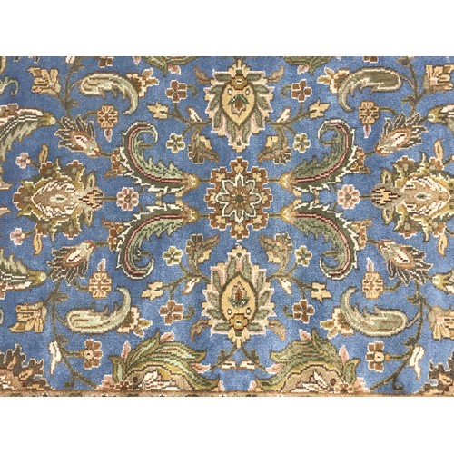 693 - BLUE GROUND INDIAN RUG