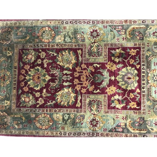 692 - RED GROUND INDIAN RUG